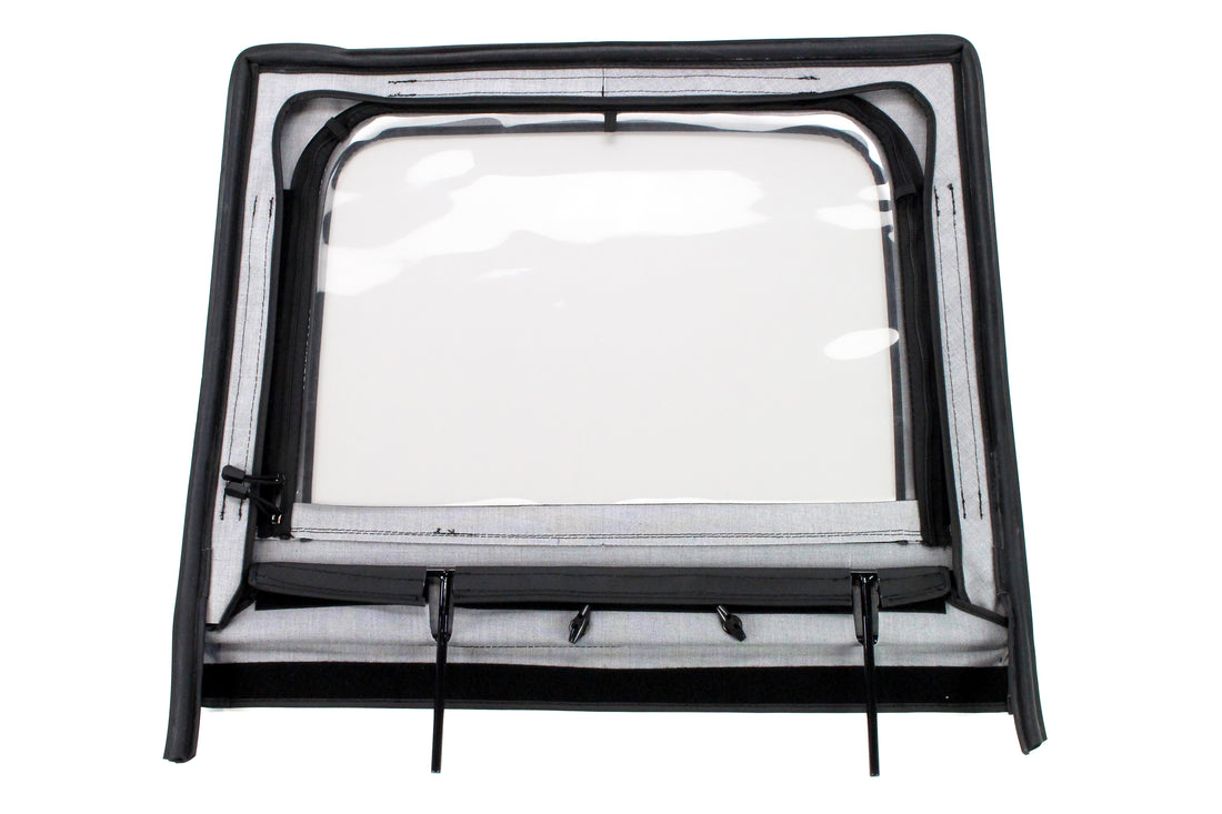 Rugged Ridge Rear Upper Soft Doors Diamond Black