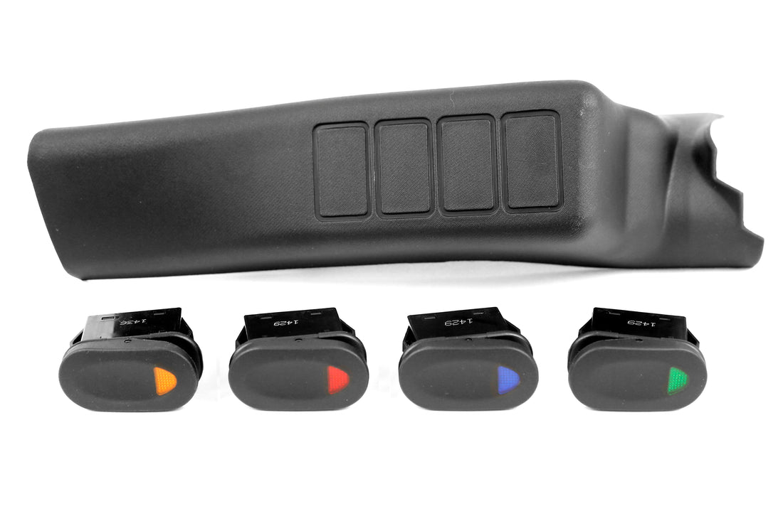 Rugged Ridge A-Pillar 4 Switch Pod Kit Left Side