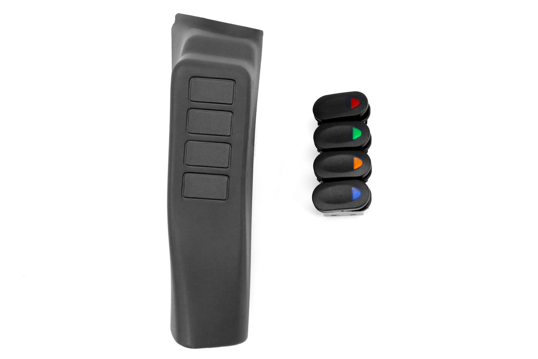 Rugged Ridge A-Pillar 4-Switch Pod w/Rocker Switches