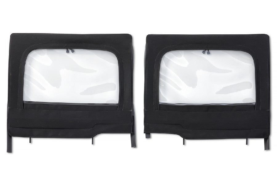 Bestop Element Rear Upper Fabric Doors - Black Diamond