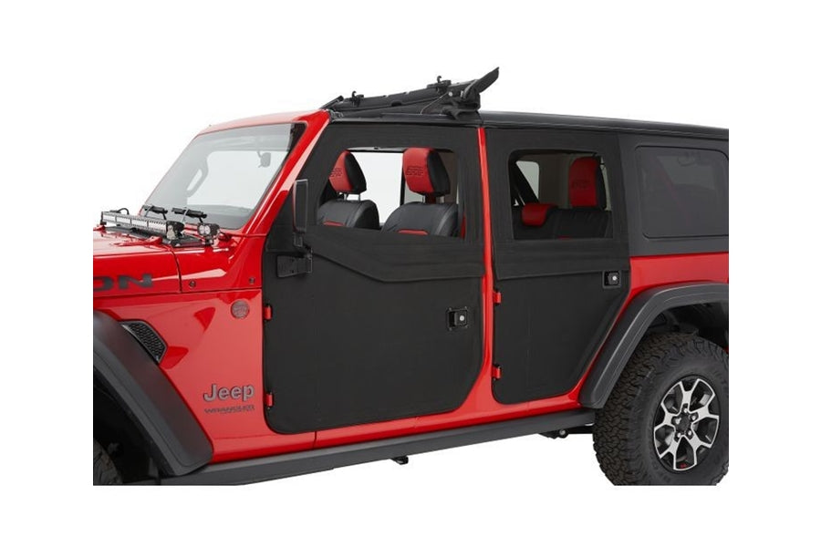 Bestop Full Fabric Rear Doors, 2-Piece - Black Twill