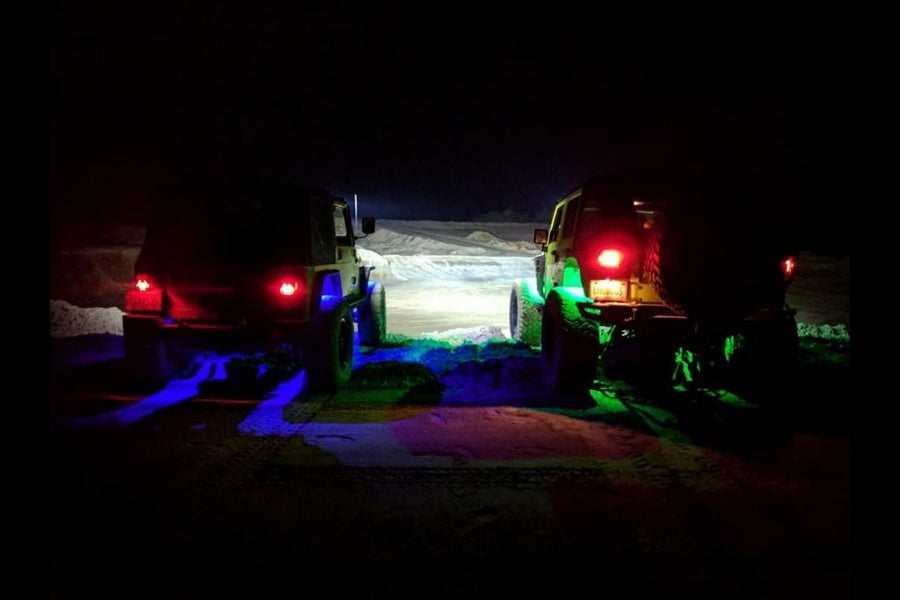 Quake LED Tempest Series 7in RGB Headlights - Quad Lock/Interlock Compatible