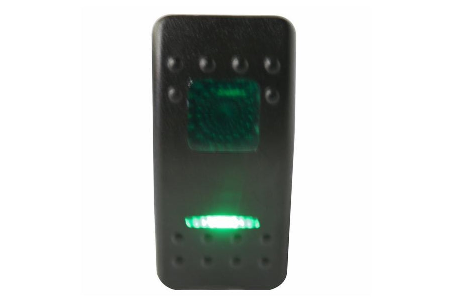 Bulldog Winch Rocker Switch ON/OFF 5-Pin, Green