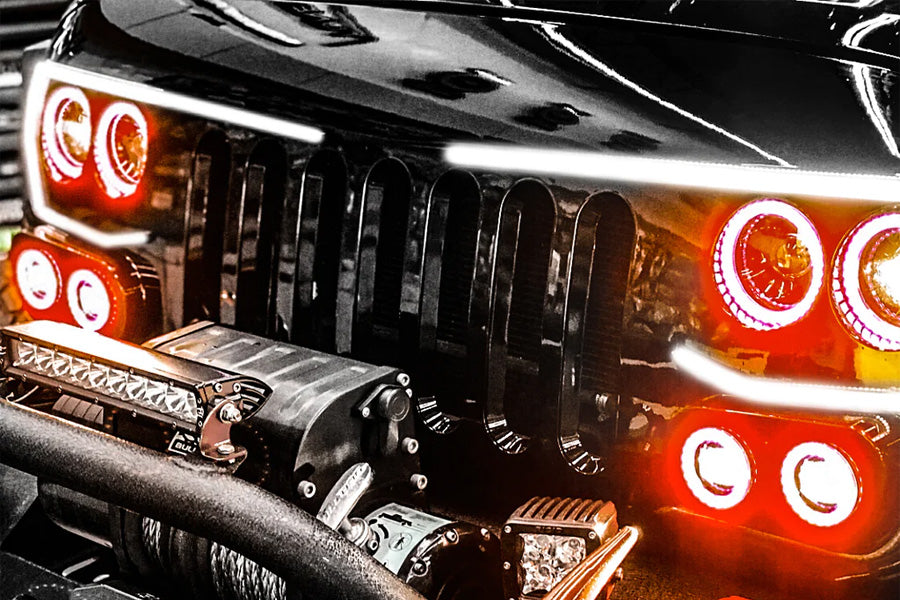 Oracle Lighting Vector Series Grill Surface Mount ColorSHIFT LED Halo Kit w/2.0 Controller