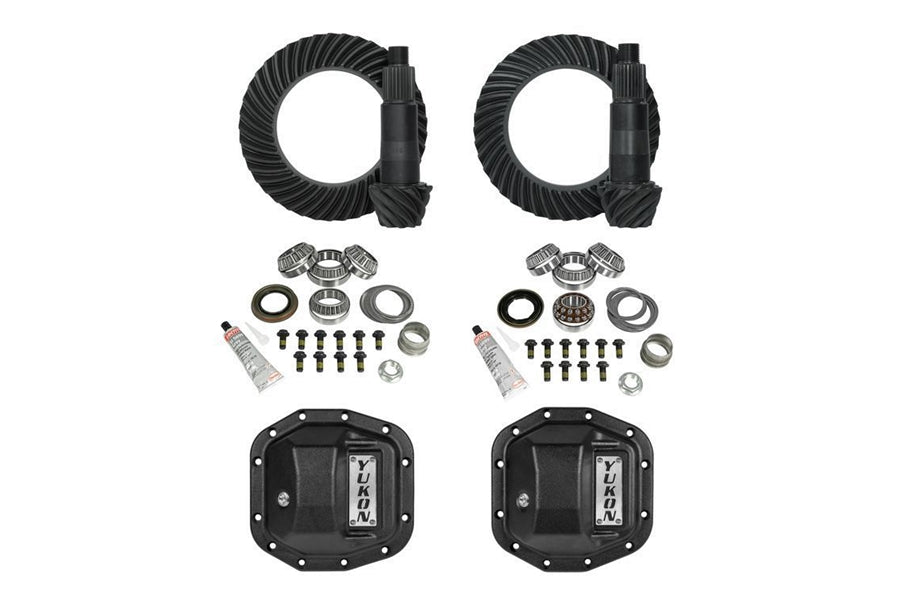 Yukon Stage 2 Front D30 / Rear D35 Re-Gear Kit w/ Covers - 4.11 Ratio