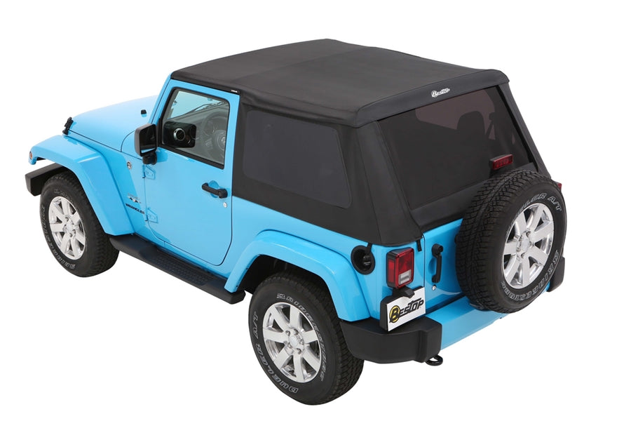 Bestop Trektop Slantback Soft Top - Twill Black