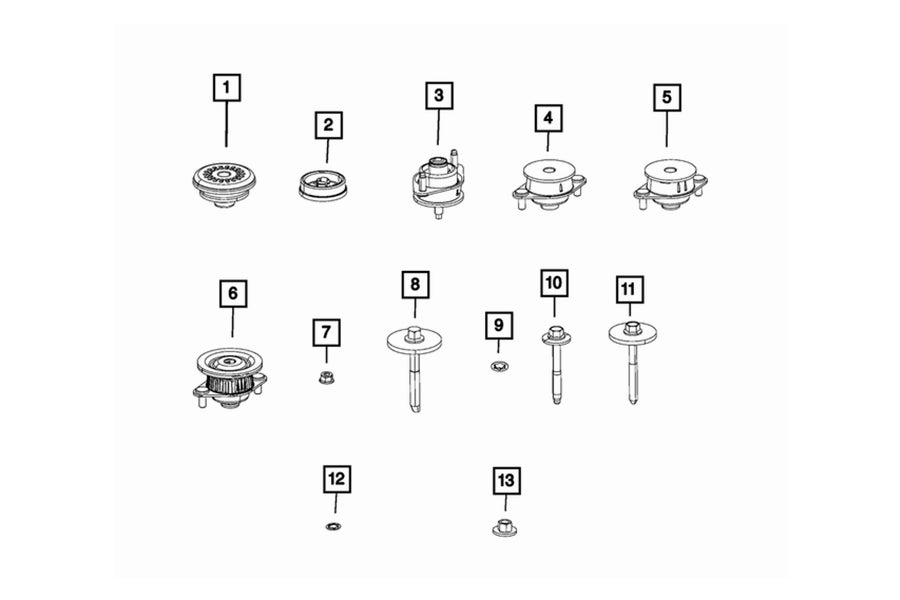 Mopar OEM Rear Body Mount Screw