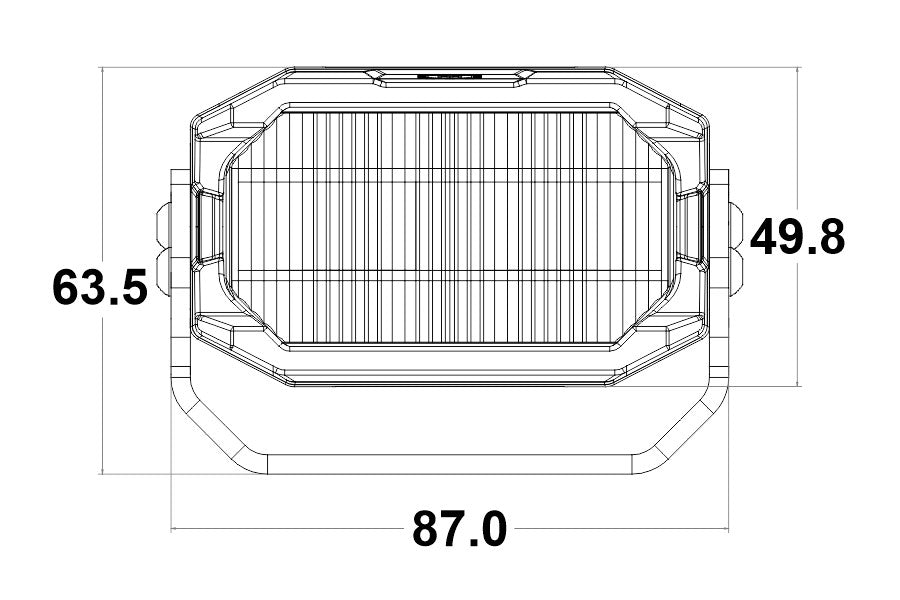 Morimoto 2Banger HXB LED Pod Flood, White, Pair
