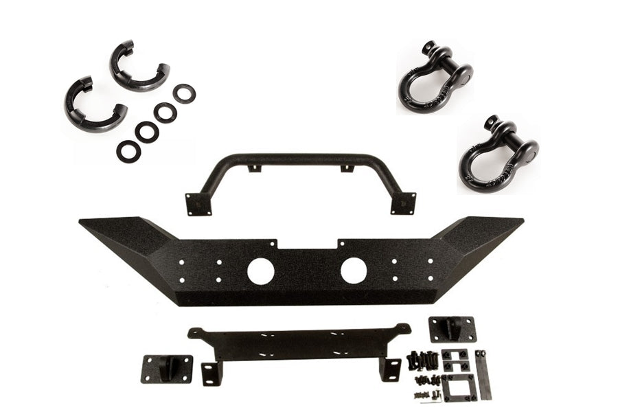 Rugged Ridge Spartan Front Bumper w/D-Rings and Isolator Package