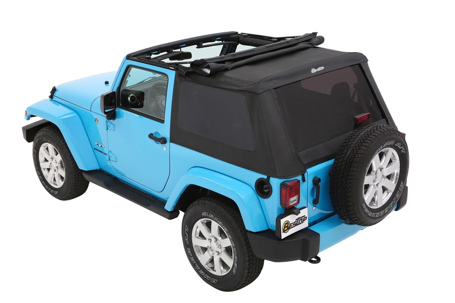 Bestop Trektop Slantback Soft Top - Twill Black