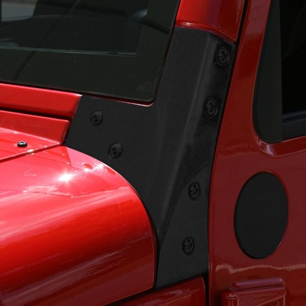 Rugged Ridge Windshield Hinges, Black