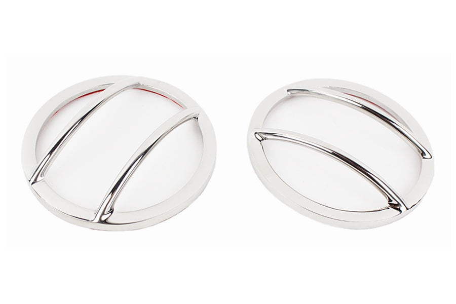Kentrol Fog Light Cover Set - Polished Silver