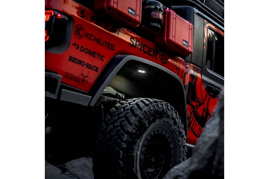 KC HiLiTES Cyclone V2 LED Single Light - Clear