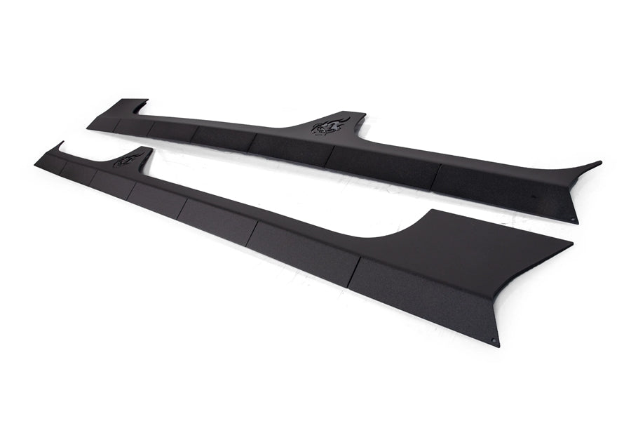 Crawltek Aluminum Rocker Body Cladding - Black