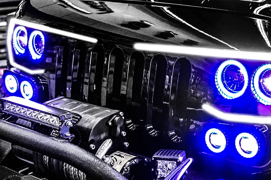 Oracle Lighting Vector Series Grill Surface Mount ColorSHIFT LED Halo Kit w/2.0 Controller