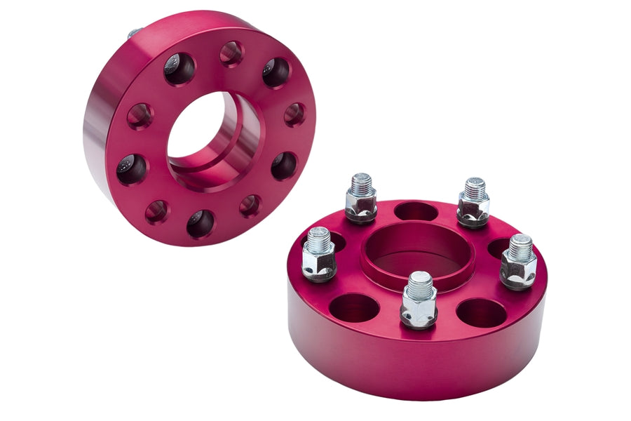 Rugged Ridge 1.75in Wheel Spacers, Red - 5x5