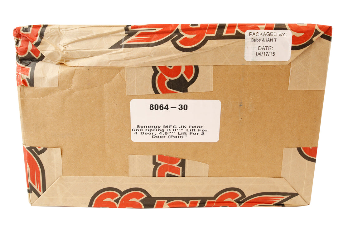 Synergy Manufacturing Coil Springs Rear 4in Lift 2-Dr / 3in Lift 4-Dr