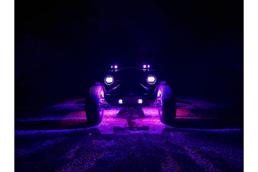 Quake LED RGBW Rock Light Kit - 4 Pods