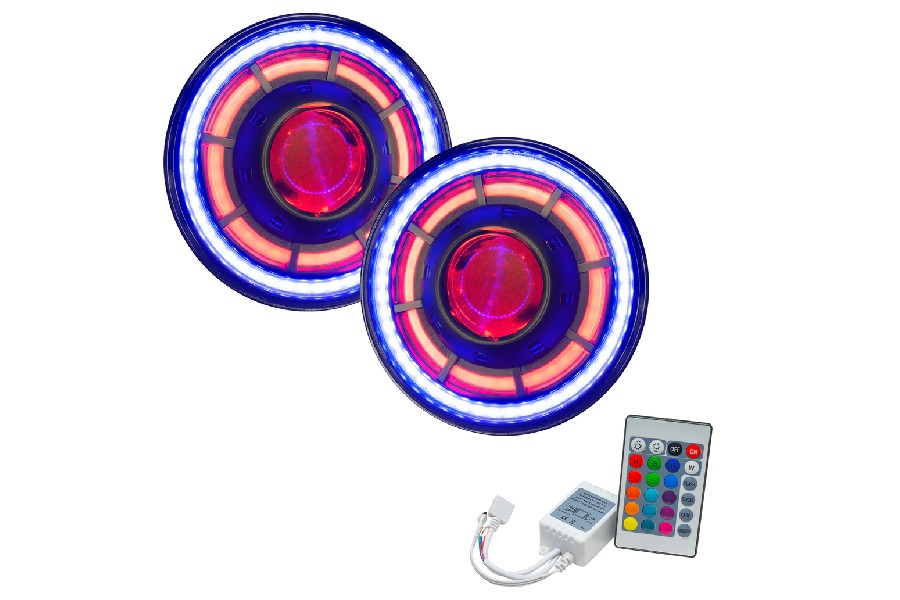 ORACLE Oculus 7In ColorSHIFT Bi-LED Projector Headlights w/Simple Controller