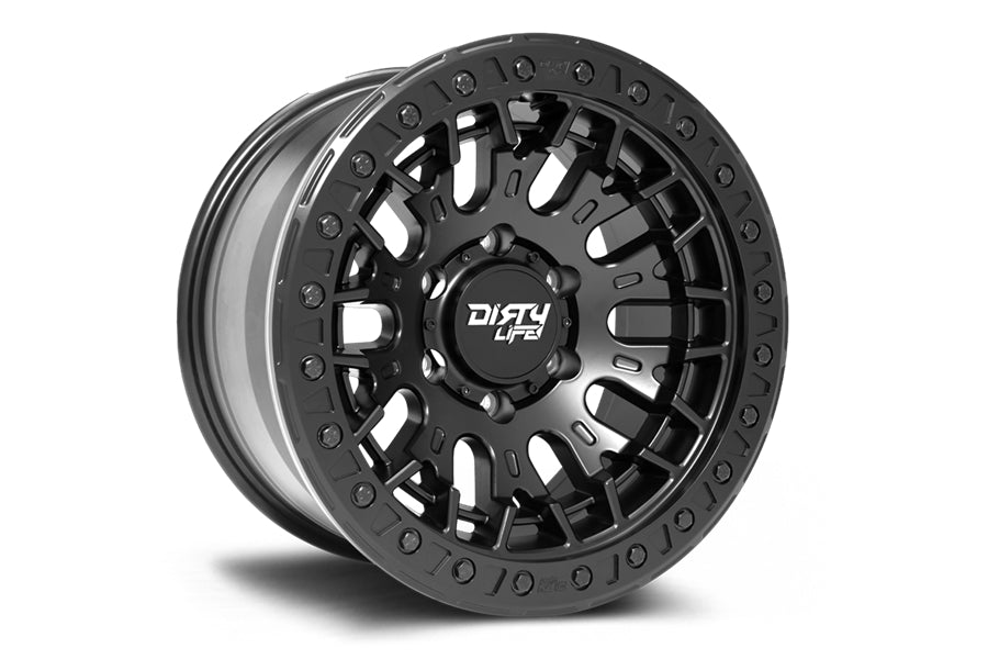 DIRTY LIFE DT-3 9317 SERIES BEADLOCK WHEEL, 17X9 5X5 -12MM - MATTE BLACK