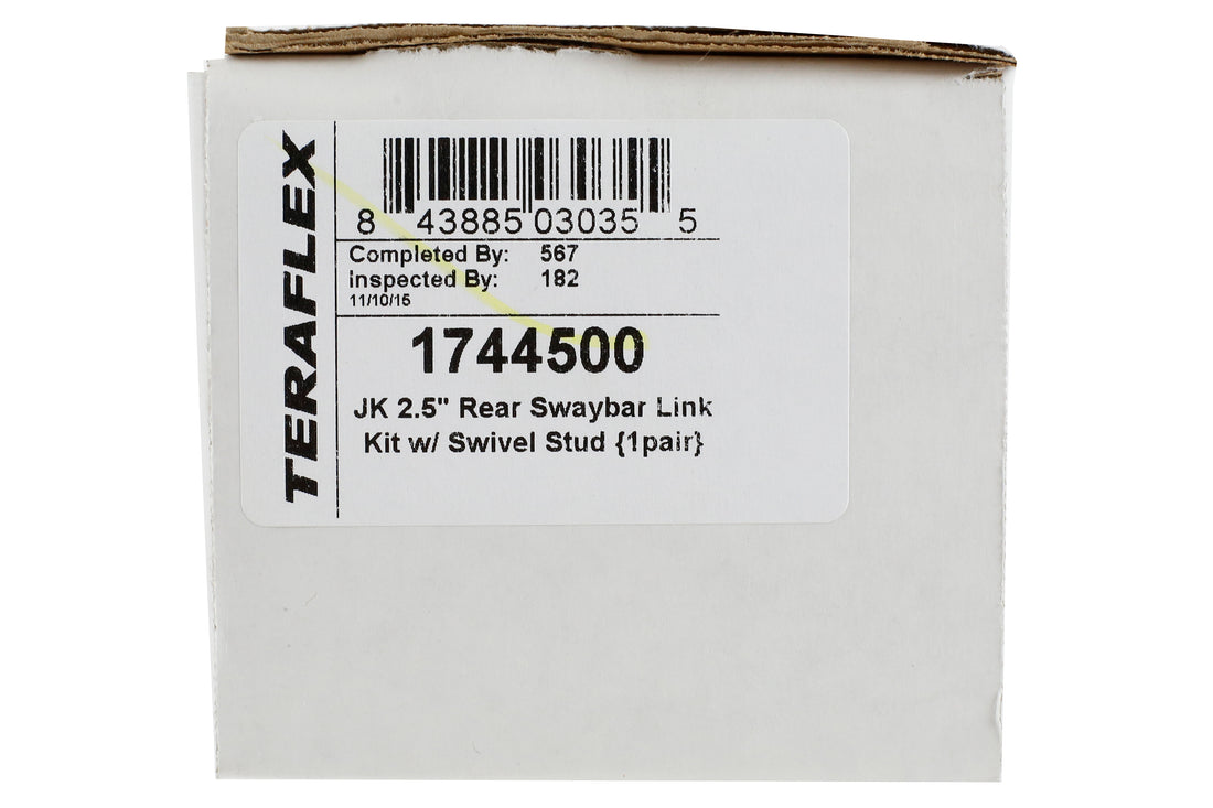 Teraflex Sway Bar End Link Kit w/Swivel Stud Rear 2.5in