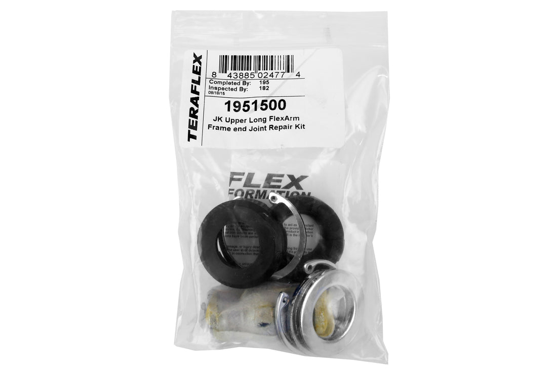 Teraflex JK Small Adjustable FlexArm Rebuild Kit Front Upper Frame End