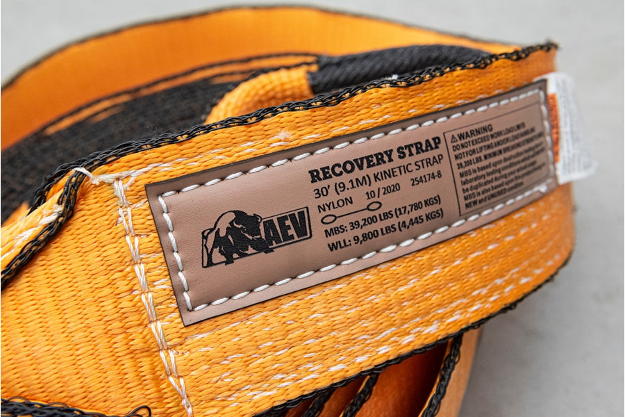 AEV Full-Size Recovery Strap - 4in x 30ft