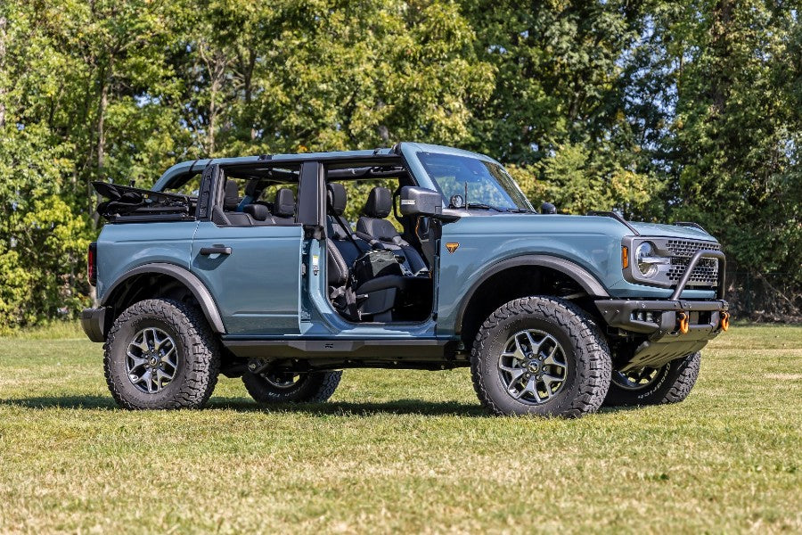 Rough Country Safari Bar Kit OE Modular Steel Bumper 3in OSRAM Angle Wide Series
