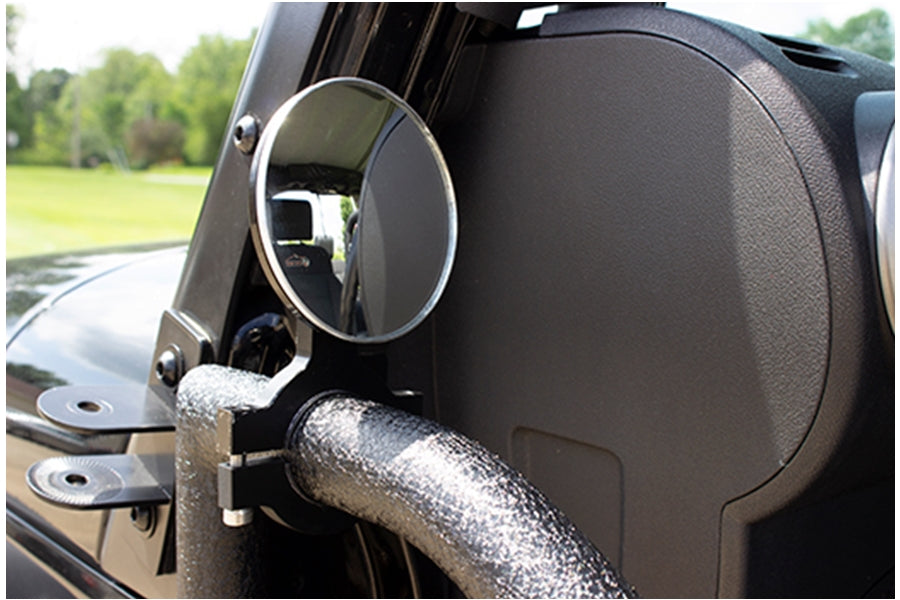 Fishbone Offroad Aluminum Tube Door Mirror - Black