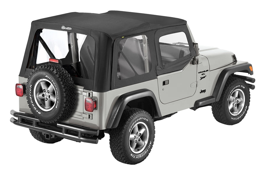 Bestop Sailcloth Replace-a-Top Soft Top w/ Fabric Upper Doors Black