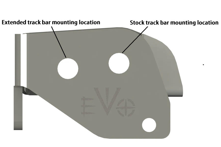 EVO Manufacturing Track Bar Steering Correction Bracket Kit - Front