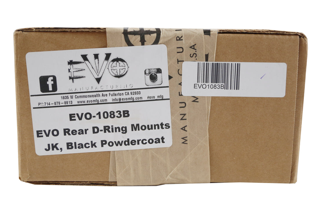 EVO Manufacturing Rear Bolt On D-Ring Mounts