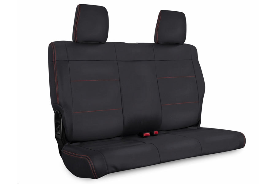 PRP Rear Seat Cover, Black w/Red Stitch