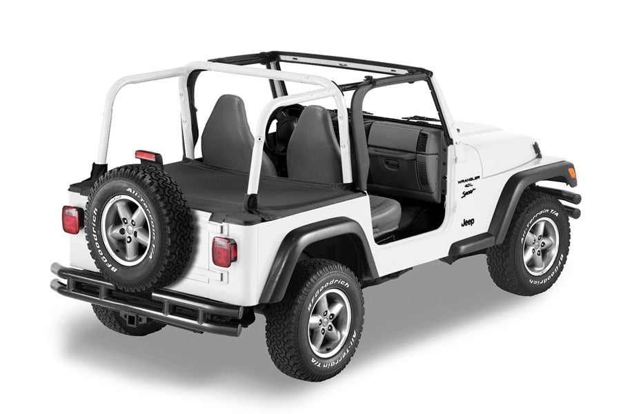 Bestop Extended Safari-Style Bikini Top Package w/Factory Soft Top
