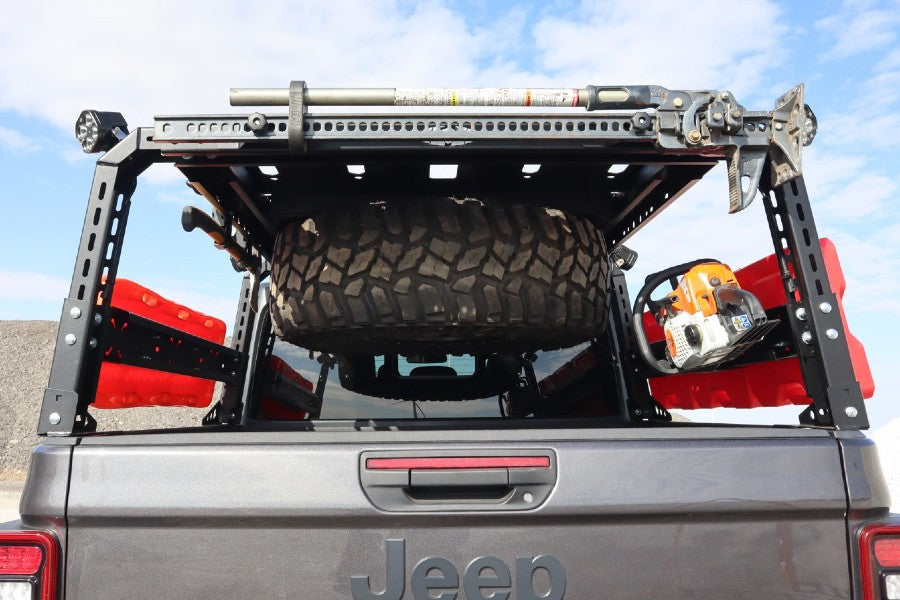 LOD Black Ops Bed Rack Hi Lift Mount - Black