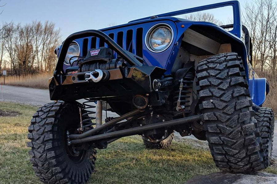 Motobilt Crusher Series Front Bumper w/Stinger - Raw