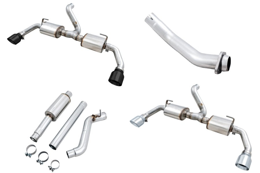 AWE Tread Edition Axle-Back Exhaust w/ Resonated Mid and Loop Pipe Package