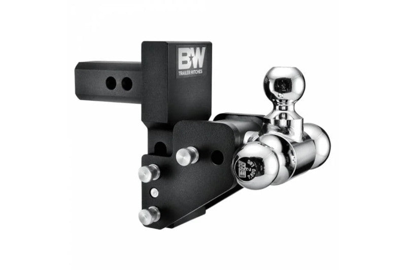 B&W Hitches Tow & Stow 2in Multi-Pro Adjustable Tri-Ball Hitch - 2.5in Drop-3.5in Rise