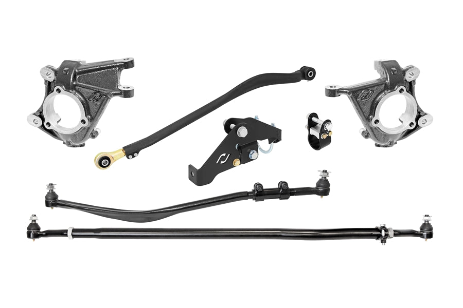 RockJock High Steer Knuckle Kit for Stabilizer Shock, JT/JL Track Bar