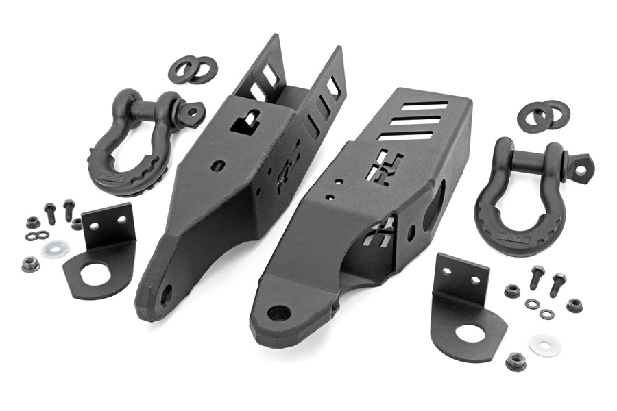 Rough Country Tow Hook Brackets w/ D-Rings