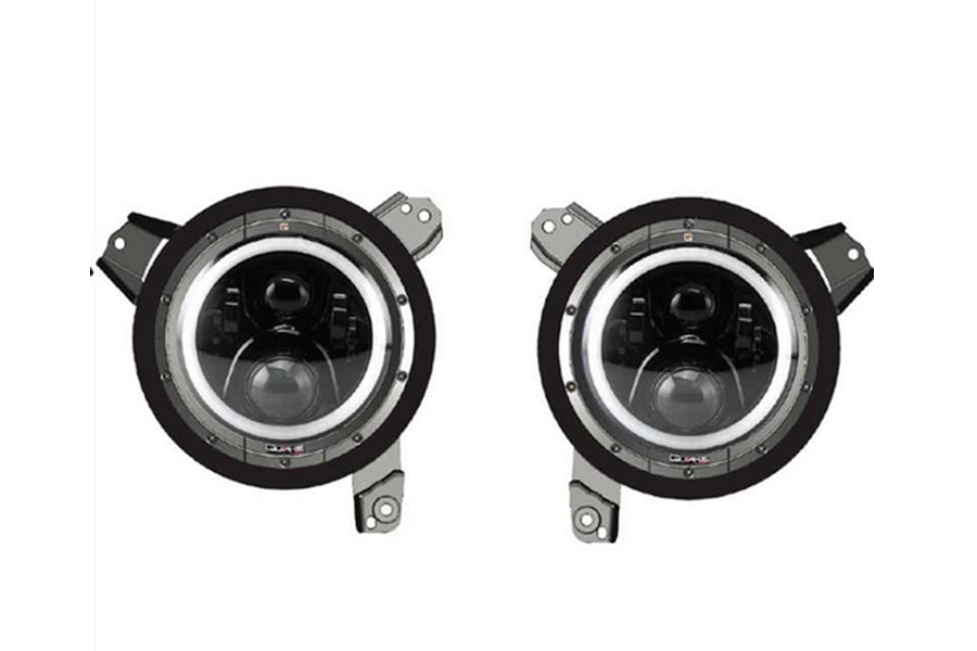 Quake LED Tempest Series 9in HD-RGB Headlights
