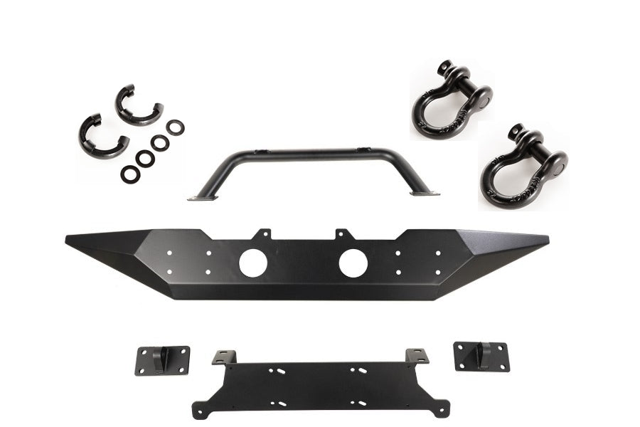 Rugged Ridge Spartan Front Bumper w/D-Rings and Isolator Package