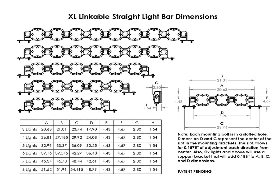 Baja Designs XL Linkable, 3XL Clear LED Light Bar