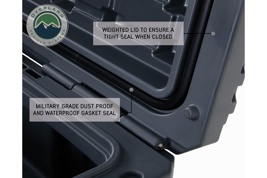 Overland Vehicle Systems Dry Storage Box, Dark Grey -169 QT