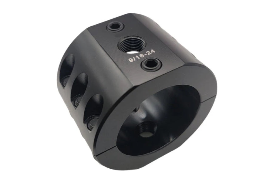 Apex Chassis Steering Stabilizer Clamp, 2.125in - Black