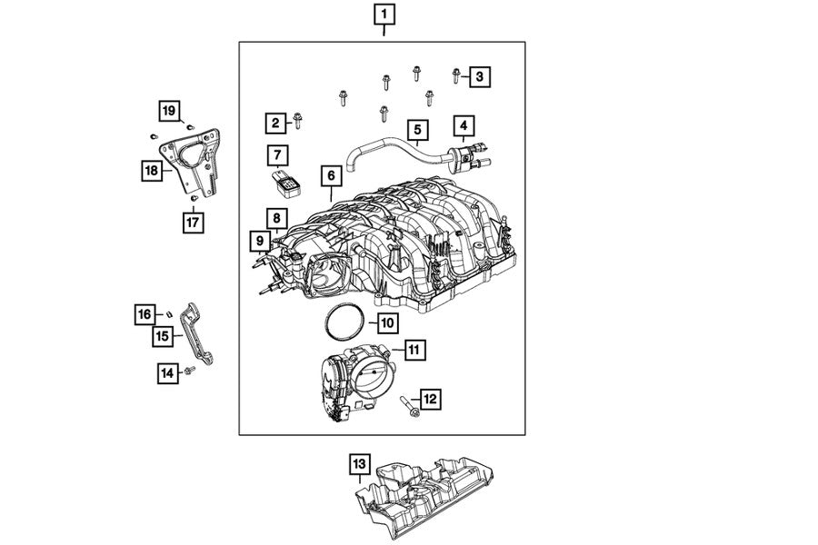 Mopar Torx Flange Head Bolt, Mounting