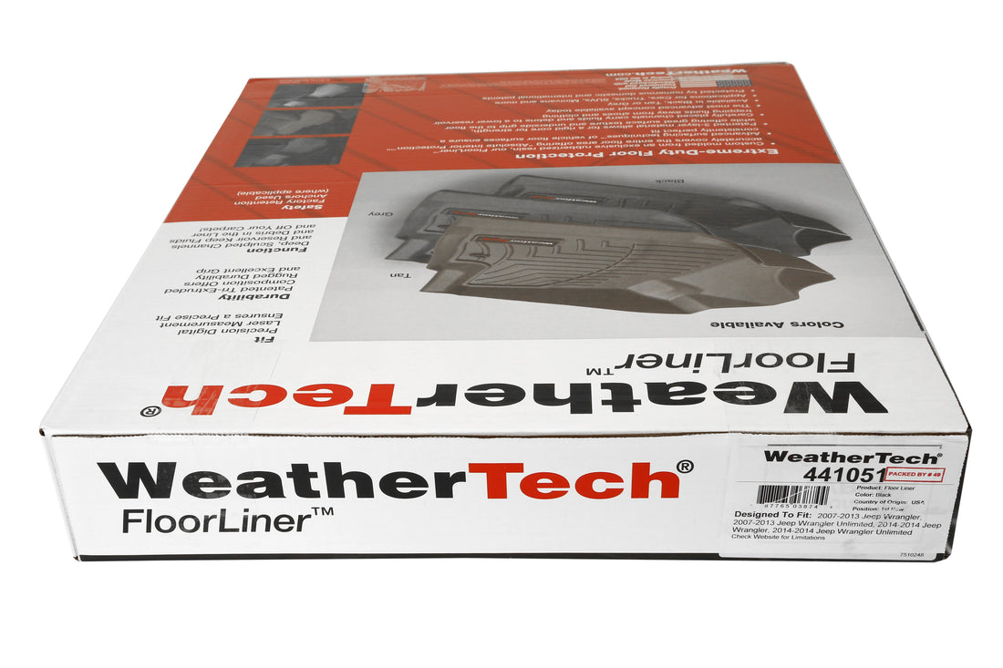 WeatherTech Front Floorliners Black