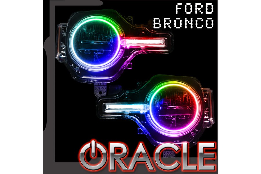 Oracle Colorshift Headlight Halo Kit w/ DRL Bar - Base Headlights, 2.0 Controller