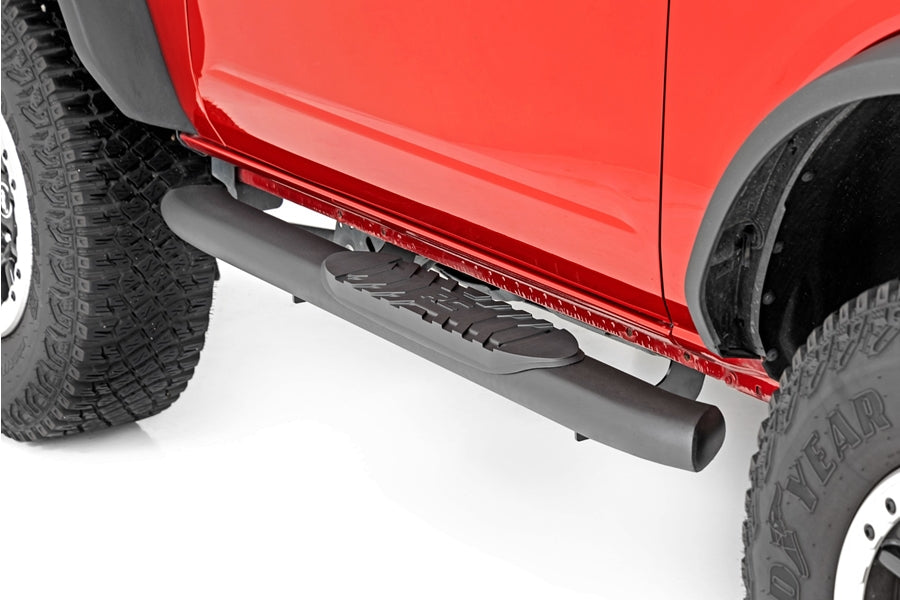 Rough Country Oval Nerf Steps - Black