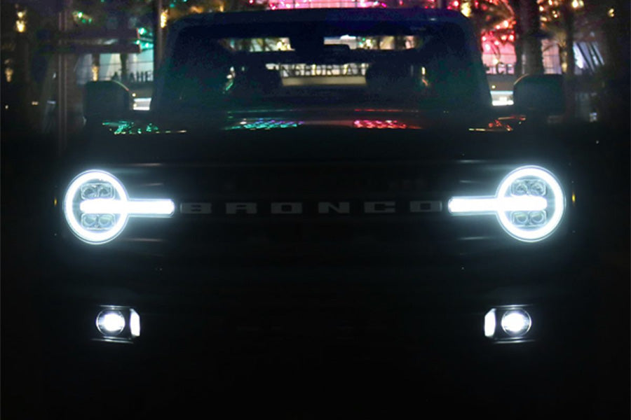 AlphaRex NOVA-Series LED Projector Headlights, Pair - Black